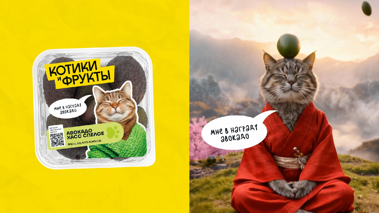"Котики и Фрукты"-как привлечь аудиторию к продукту в категории, независимой от брендов