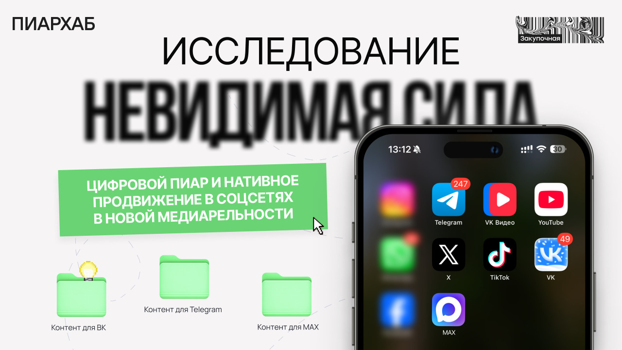 Невидимая сила: цифровой пиар и нативное продвижение в соцсетях в новой медиареальности